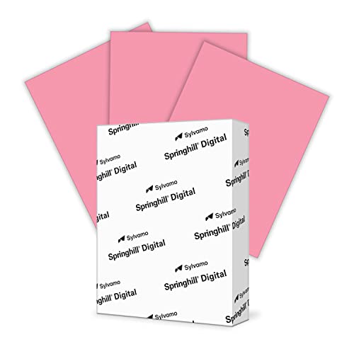 Springhill 8.5” x 11” Cherry Red Colored Cardstock Paper, 90lb, 163gsm, 250 Sheets (1 Ream) – Premium Lightweight Cardstock, Smooth Finish Printer Paper for Cards, Flyers, Scrapbooking – 075100R - color: Cherry, size: 1 Ream | 250 Sheets