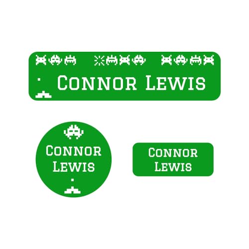 Name Bubbles - Kids Custom Name Labels for Daycare, School, Camp (102 Labels) - Personalized Waterproof Name Stickers for Clothes Tags, Lunch Boxes, Water Bottles, & School Supplies (Arcade) - color: Arcade, size: 102 Labels