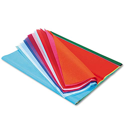 Spectra Deluxe Bleeding Art Tissue P0058506, 20 Assorted Colors, 20" x 30", 20 Sheets - color: Multicolor