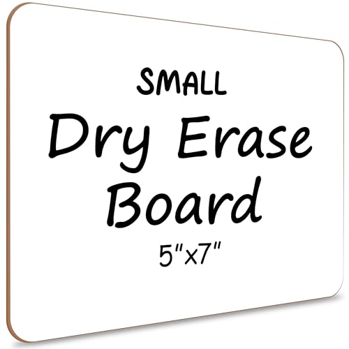 SCRIBBLEDO 5x7 Small Dry Erase Board, Mini Whiteboard for Students and Kids | Compact Double-Sided, Handheld Classroom Practice, Office Notes, Kitchen Lists, Daily Reminders, Easy to Clean Strong Durable - size: 5"W x 7"H