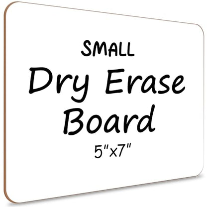 SCRIBBLEDO 5x7 Small Dry Erase Board, Mini Whiteboard for Students and Kids | Compact Double-Sided, Handheld Classroom Practice, Office Notes, Kitchen Lists, Daily Reminders, Easy to Clean Strong Durable - size: 5"W x 7"H