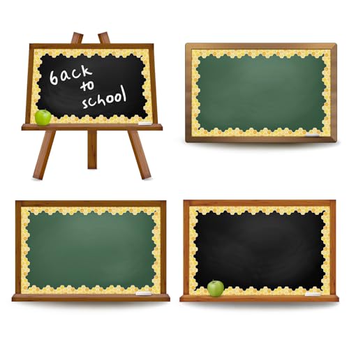 Whaline 65.6 Ft Summer Bulletin Board Border Glitter Yellow Honeycomb Die Cut Trim Border Roll for Back to School Bee Day Home Party Supplies - style: Honeycomb