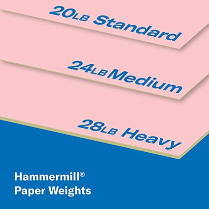 Hammermill Fore MP Pink 20# 11"x17" 500 sheets - color: Pink, size: 1 Ream | 500 Sheets, style: Ledger (11x17)
