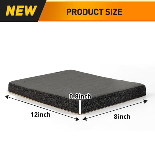 Foam Padding Sheet Self Adhesive 3/4" Thick Neoprene Insulation Anti Vibration Foam Rubber Pads for Furniture Cars Speakers 12 Inch X 8 Inch (4 Pcs) - size: 8*12*3/4inch(4PCS)