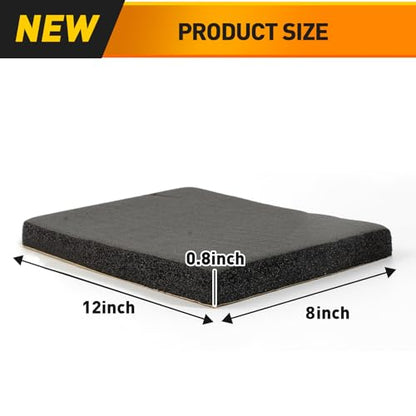 Foam Padding Sheet Self Adhesive 3/4" Thick Neoprene Insulation Anti Vibration Foam Rubber Pads for Furniture Cars Speakers 12 Inch X 8 Inch (4 Pcs) - size: 8*12*3/4inch(4PCS)