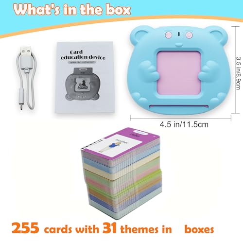 MAYAPHILOS 510 Sight Words Brazilian Portuguese and English Talking Flash Cards, Learn for Kids Language Learning Speech Therapy Toys for Toddlers - size: 510 Words Portuguese and English