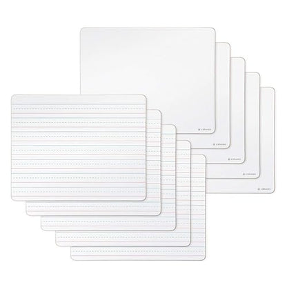 U Brands Dry Erase Lapboards, 10 Pack, 9" x 12", Double-Sided Small Whiteboards for School, Student Lapboards for Classroom, School & Homeschool Supplies, Portable Mini Whiteboard Set - style: 10 Count