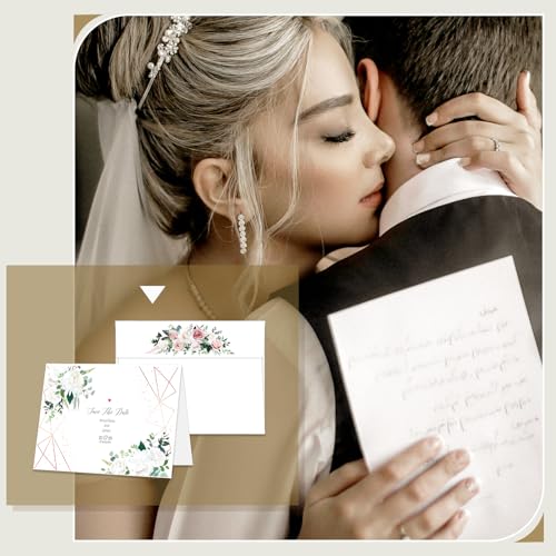 Goefun Blank Note Cards and Envelopes 5 x 7 Folded Cardstock and A7 Envelopes Self Seal 100 Pack for Invitations, Wedding, DIY Greeting Cards, Birthday - color: White, size: 5x7