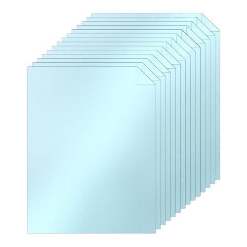 Silunkia 100 Sheets Blue Shimmer Cardstock 8.5 x 11 Certificate Paper, 75lb Thick Glossy Paper Card Stock for DIY Card Making, Thank You Cards, Wedding Invitations, Scrapbooking - color: Blue, size: 100 Sheets