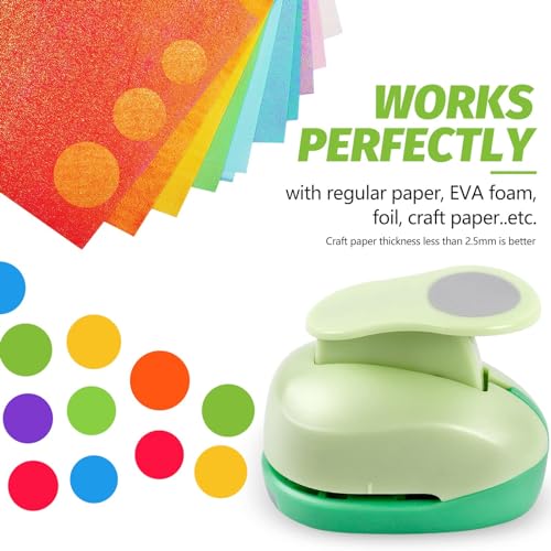 UCEC 1/2 Inch Circle Punch - Paper Circle Punch for Crafts, Scrapbooking, Cards & Arts - color: Circle, size: 1/2 Inch