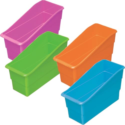 Really Good Stuff Set of 4 Neon Book And Binder Holders - color: Neon