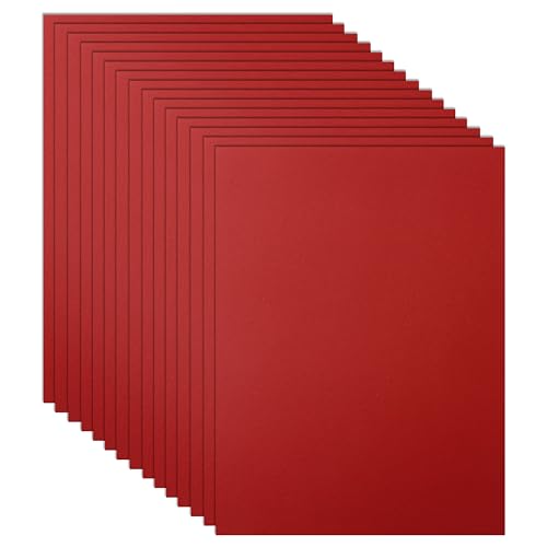 Guakicae 100 Sheets Dark Red Cardstock 8.5 x 11 Certificate Paper, 200gsm/75lb Heavyweight Craft Paper Card Stock for Wedding Invitations, Office Printing, Memus, DIY Cards Making, Anniversary Card - color: Red, size: 100 Sheets