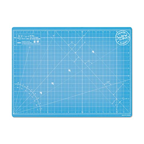 Elan Cutting Mat A3 Blue, Self Healing Cutting Mat 12x18 Inch, 5-Ply Craft Board Blue, Hobby Board for Crafts 12x18 Inch - style: 18 x 12"