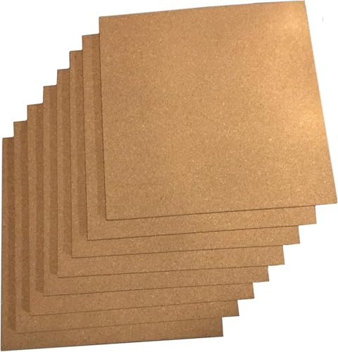 Corksidol Cork Board Tiles, 12" X 12" X 1/4",Corkboard, Premium Natural Cork for Bulletin Board, Mini Wall, 72 Self Adhesive Squares Included,8 Pack - size: 8 pack - 1/4" Thick Cork Board
