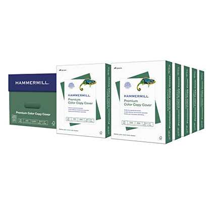 Hammermill Cardstock, Premium Color Copy, 60 lb, 8.5 x 11-100 Bright, Made in the USA Card Stock - 10 Pack (2,500 Sheets) - size: 10 Pack | 2500 Sheets, style: Letter (8.5x11)