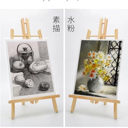 2PCS 12 Inch Wood Tabletop Easel -Easel Stand for Painting, Perfect for Parties, Art Projects, and Creative Displays.