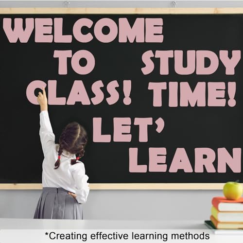 150 PCS Large 6" Font Letters and Punctuation Set, Blush Pink Light Mauve Classroom Alphabet Cutout for Bulletin Board Display Home School, A Great Helper to Inspire Students' Learning Interest - style: Blush Pink Pattern