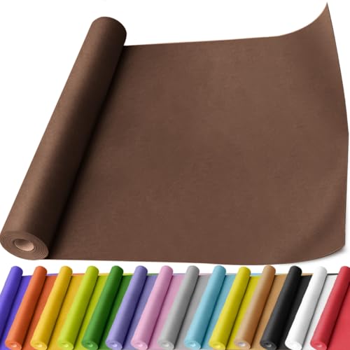PerkHomy Coffee Kraft Paper Roll 17.5" x 760" (63') for Gift Wrapping Bouquet Flower Art Painting Craft Writing Packaging Shipping 80GSM 55LB (Coffee, 17.5" x 63') - color: Coffee, size: 17.5" x 760"