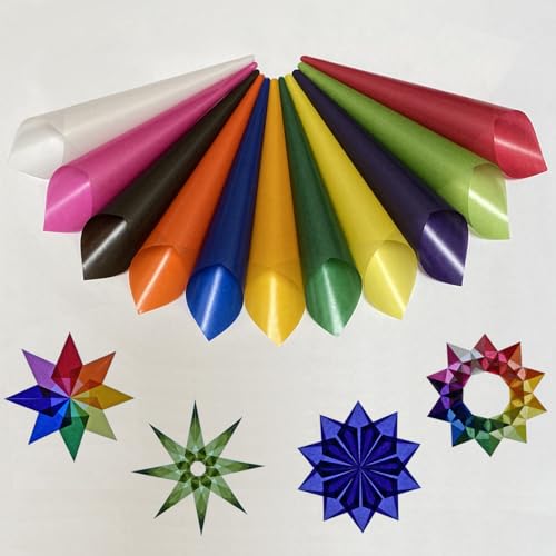 Translucent Wax Paper, Kite Paper, Glassine Papers. Suitable for Making Window Stars, Waldorf Stars (Classic, 6 x 6 inch) - color: Classic, 6 x 6 inch