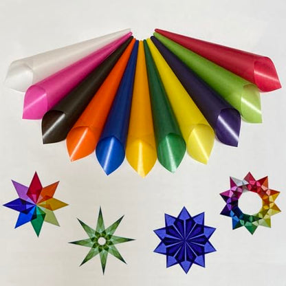 Translucent Wax Paper, Kite Paper, Glassine Papers. Suitable for Making Window Stars, Waldorf Stars (Classic, 6 x 6 inch) - color: Classic, 6 x 6 inch