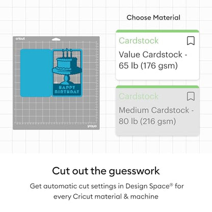 Cricut® Value Cardstock, White - 12 in x 12 in (50 Sheets) - color: White