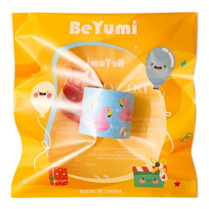 BeYumi Summer Flamingo Border Trim - 65ft Back to School Pool Rolled Border | Tropical Flamingo Beach Swimming Pool Bulletin Board Set School Classroom Office Chalkboard Home Party Holiday Decoration - style: Summer Flamingos