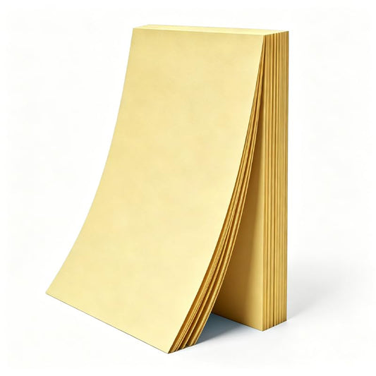 (Yellow) 50 Pcs A4 Coloured Paper, 70g Printer Paper for Office Printing Crafts Projects - 210x297mm - color: Yellow