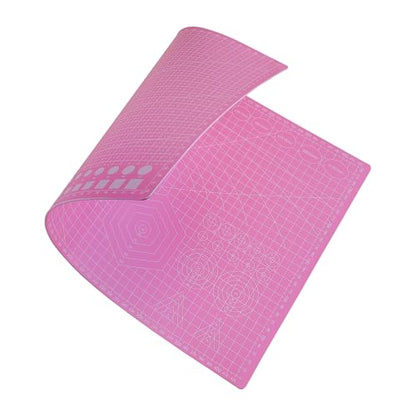 Cutting Mat A3 Pink, Self Healing Cutting Mat 12x18 Inch, 5-Ply Rotary Cutting Board Double-sided for Cutting Quilting Modeling Projects - color: Pink