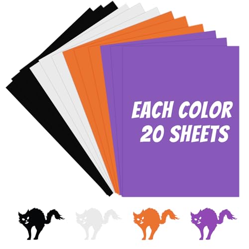 80 Sheets Halloween Cardstock Thick Paper,11.8 x 8.3 Inch Double Sided Paper Card Stock,Scrapbook Papers for Halloween Card Making Party Invitations Greeting DIY Arts Craft Supplies - color: Halloween