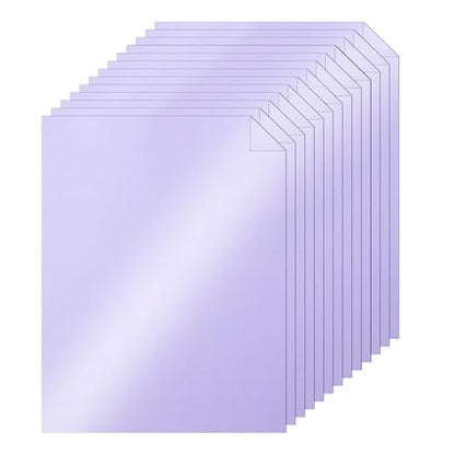 Silunkia 100 Sheets Purple Shimmer Cardstock 8.5 x 11 Cutting Paper, 75lb Heavyweight Craft Paper Card Stock for Card Making, Business Cards, Invitations, Thank You Cards - color: Purple, size: 100 Sheets