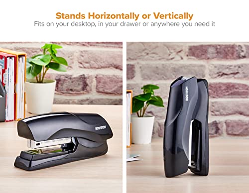 Bostitch Office Heavy Duty Stapler, 40 Sheet Capacity, No Jam, Full Strip, For Classroom, Office or Desk, Black - color: Black, style: Full Strip