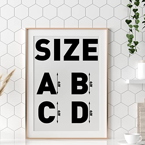 Panelee 145 Pcs 20 Sheets 4 Inch Large Letter Stickers for Bulletin Boards Alphabet Vinyl Letter Stickers Self Adhesive for Classroom Crafts Poster Board Mail Box Window Wall Door Home(Black) - color: Black