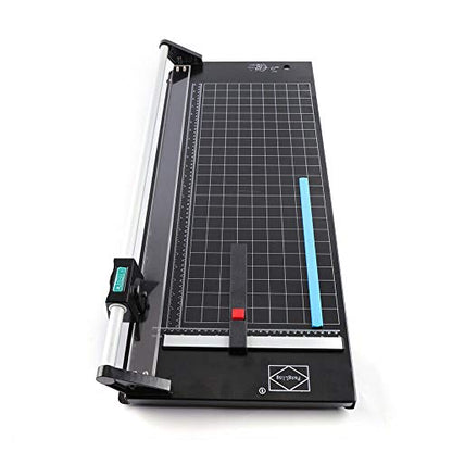 24Inch Rotary Trimmer Paper Cutter,Manual Paper Cutters Trimmers Photo Paper Cutter with Automatic Paper Weighting,Self-Sharpening for Craft Paper, Card Stock and Office Paper - color: 24 Inches-1