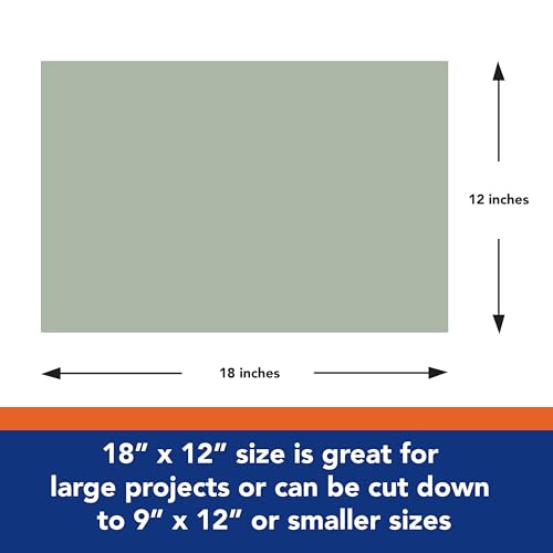 Tru-Ray® Heavyweight Construction Paper, Gray, 12" x 18", 50 Sheets - color: Gray, size: 12" x 18", style: 50 Count (Pack of 1)