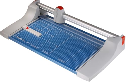 Dahle 442 Premium Rotary Trimmer, 20" Cut Length, 30 Sheet Capacity, Self-Sharpening, Automatic Clamp, German Engineered Paper Cutter - size: 20" Cut Length