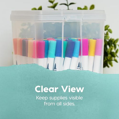 IRIS USA Vertical Storage Bins with Lids |Made in USA| Flip Top Containers for Organizing Pantry, Office, Craft, and Study Supplies - Small (10-Pack) - size: Small - 10 Pack