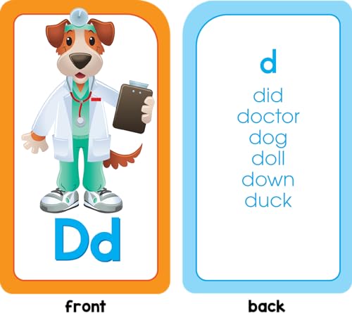 School Zone Phonics Made Easy Flash Cards: 56 Cards, Kindergarten, 1st Grade, 2nd Grade, Early Reading, Short Vowels, Long Vowels, Letter Combinations, Word-Picture Recognition, Ages 6+