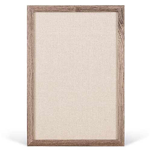 U Brands Organization Center Kit, Rustic Wood Frame, Includes Magnetic Dry Erase Calendar, Magnetic Whiteboard, Linen Bulletin Board, Along with 6 Pins, 4 Markers, and 4 Magnets (4835U00-01)