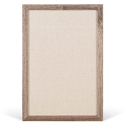 U Brands Organization Center Kit, Rustic Wood Frame, Includes Magnetic Dry Erase Calendar, Magnetic Whiteboard, Linen Bulletin Board, Along with 6 Pins, 4 Markers, and 4 Magnets (4835U00-01)