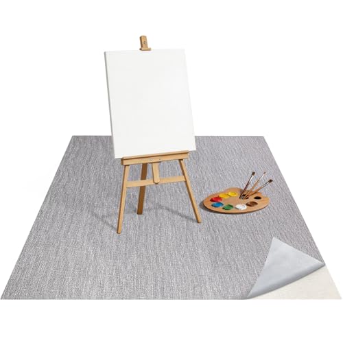 72" x 60" Craft & Painting Floor Mat, Extra Large Waterproof Splat Mat with Non-Slip Underlay, Washable Mess Mat for Arts, Crafts, Painting and Playdough