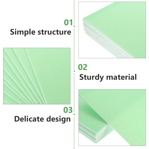 LALAFINA 10 Pack Foam Boards Blank Poster Board Sheets for Painting DIY Projects Model Making Classroom Displays 11.88 X 7.79 X 0.15 in - color: Green