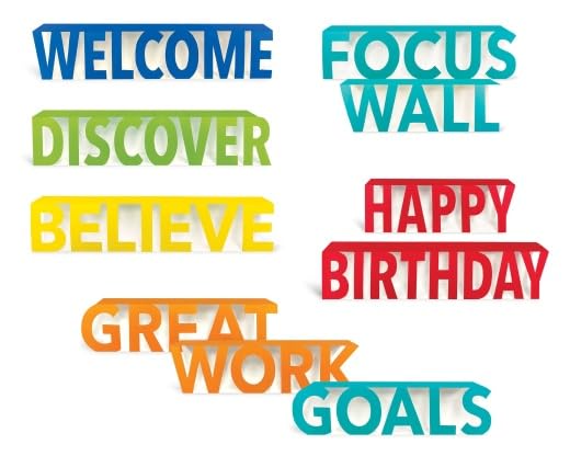 Creative Teaching Press Classroom Headlines (3D POP) Classroom Decor - color: 3d Pop Classroom Headlines