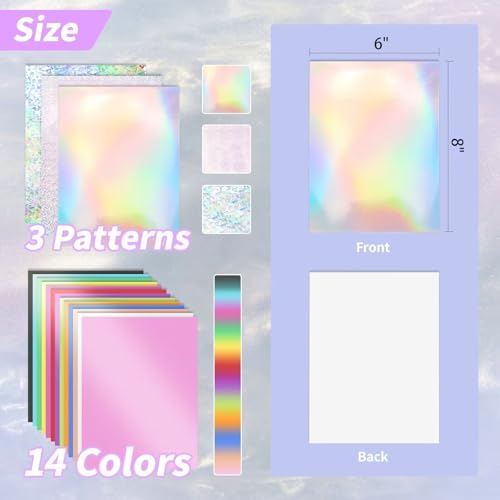 30 Pack Metallic Cardstock Paper Sheets 250gsm/92lb 6×8inch | Foil Mirror Shimmering Paper For Arts and Crafts, Decorative, Weddings & Birthdays Invitations, Scrapbook Supplies - style: Metallic