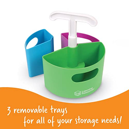 Learning Resources Create-a-Space Storage Mini Center - Desk Organizer, Classroom Workspace Must Haves, Homeschool Organization, Arts & Crafts , Caddy, Office & Teacher Supplies - style: Create-a-Space Mini