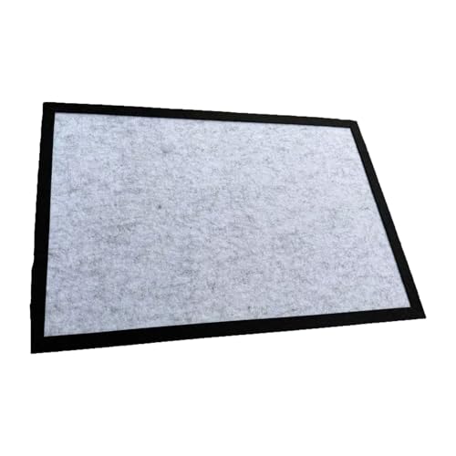 Large Felt Bulletin Board 24" x 16" with 30 Push Pins, Deep Camel Framed Pin Board, Decorative Soft Felt Cork Board for Home Office, School Classroom & Kitchen Wall Decor (Black, 36" x 24") - color: Black, size: 36" x 24"