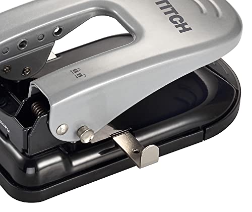 Bostitch Office Indulge 40 Reduced Effort 2-Hole Punch, 40 Sheets, Silver (2340) - style: 40 Sheets