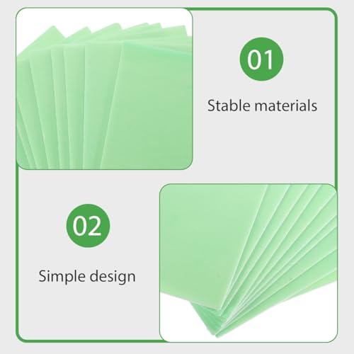 LALAFINA 10 Pack Foam Boards Blank Poster Board Sheets for Painting DIY Projects Model Making Classroom Displays 11.88 X 7.79 X 0.15 in - color: Green