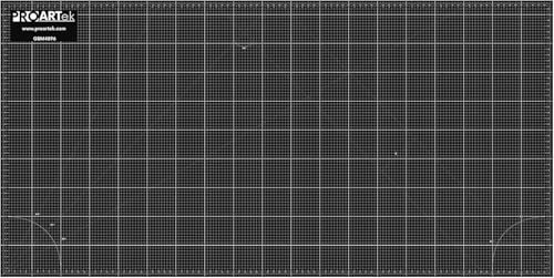 Proartek PK00014 Model GBM4896 Series 48" x 96" Dark Professional Cutting Mat; Double-Sided; Self-Healing; For Graphic Arts, Hobbies, Sewing, Scrapbooking, and other Cutting Projects - size: 96"L x 48"W