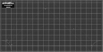 Proartek PK00014 Model GBM4896 Series 48" x 96" Dark Professional Cutting Mat; Double-Sided; Self-Healing; For Graphic Arts, Hobbies, Sewing, Scrapbooking, and other Cutting Projects - size: 96"L x 48"W