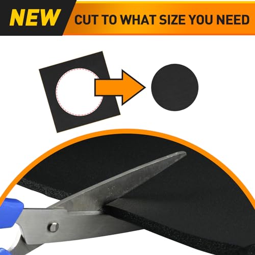 Foam Padding Sheet Self Adhesive 3/4" Thick Neoprene Insulation Anti Vibration Foam Rubber Pads for Furniture Cars Speakers 12 Inch X 8 Inch (4 Pcs) - size: 8*12*3/4inch(4PCS)